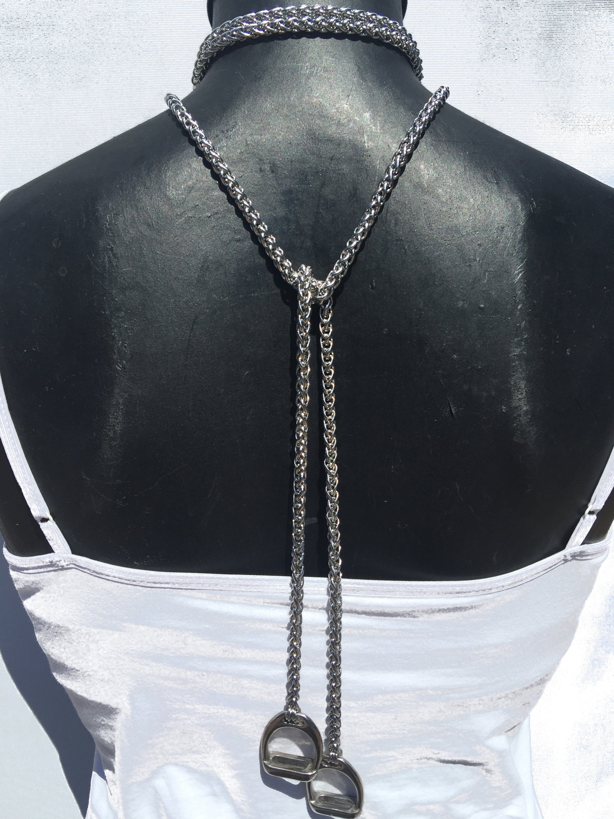 Extra Long Stainless Steel Lariat With stirrups