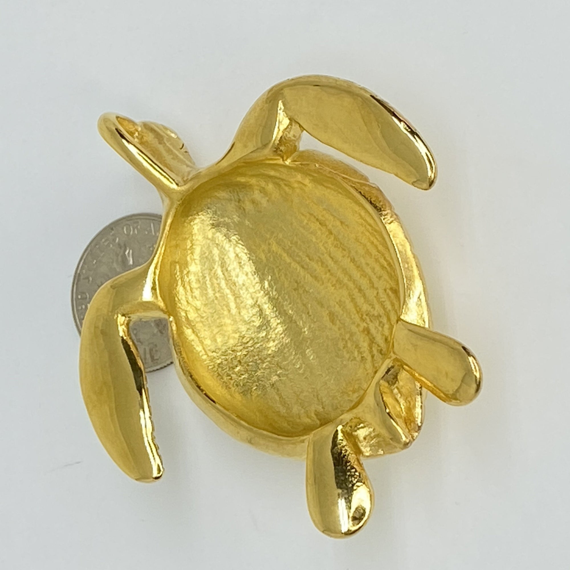 Stainless steel pendent turtle