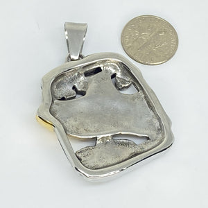 stainless steel pendent  shark in wreck