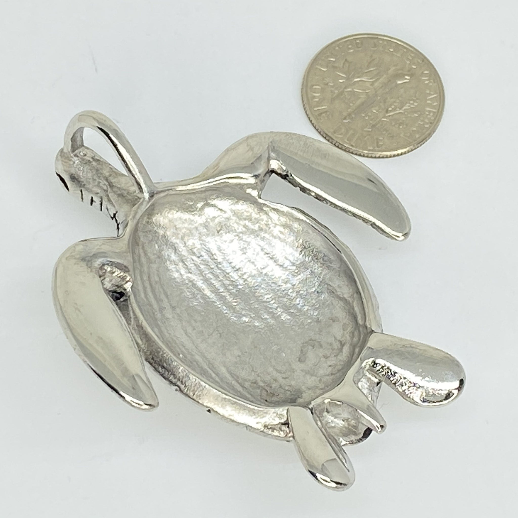 Stainless steel pendent turtle