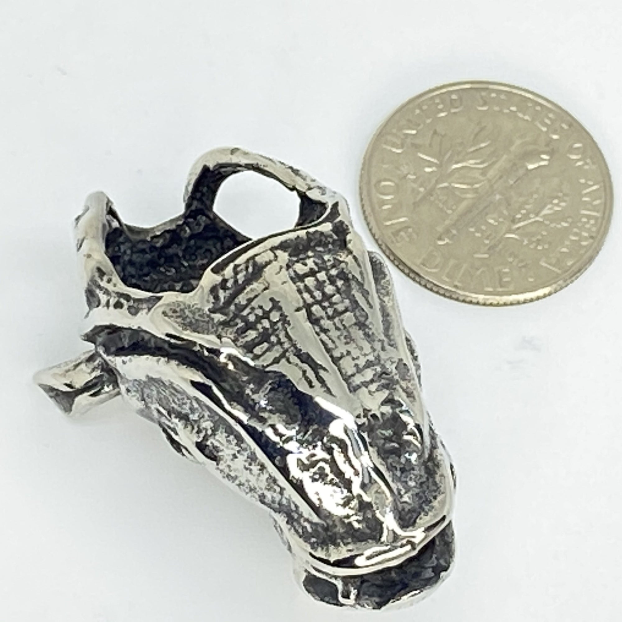 Stainless steel pendent rhino