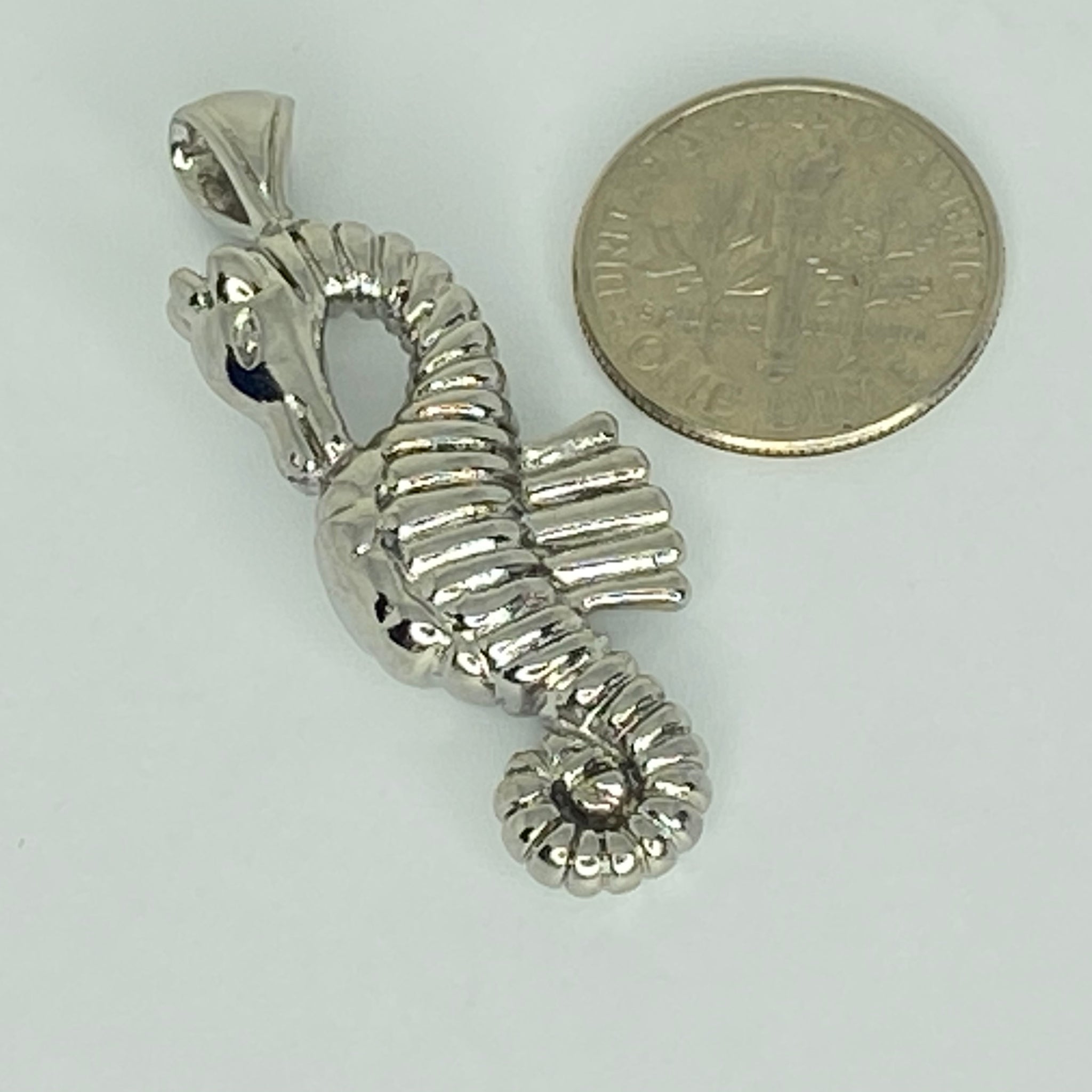 Stainless steel pendent Seahorse
