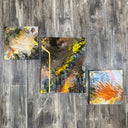 the yellow brick road acrylic painting by delphine pontvieux