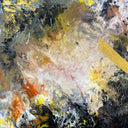 the yellow brick road acrylic painting by delphine pontvieux