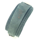 WRAP LEATHER BRACELET WITH DOUBLE SNAP CLOSURE by nyet jewelry.