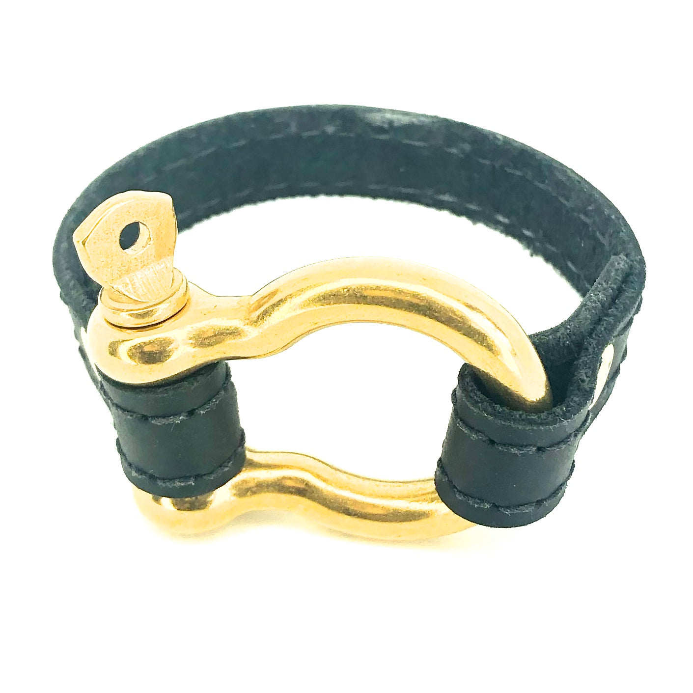 Nyet jewelry Signature Gold Bracelet Black by nyet jewelry.