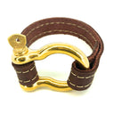 Nyet jewelry Signature Gold Bracelet Brown by nyet jewelry