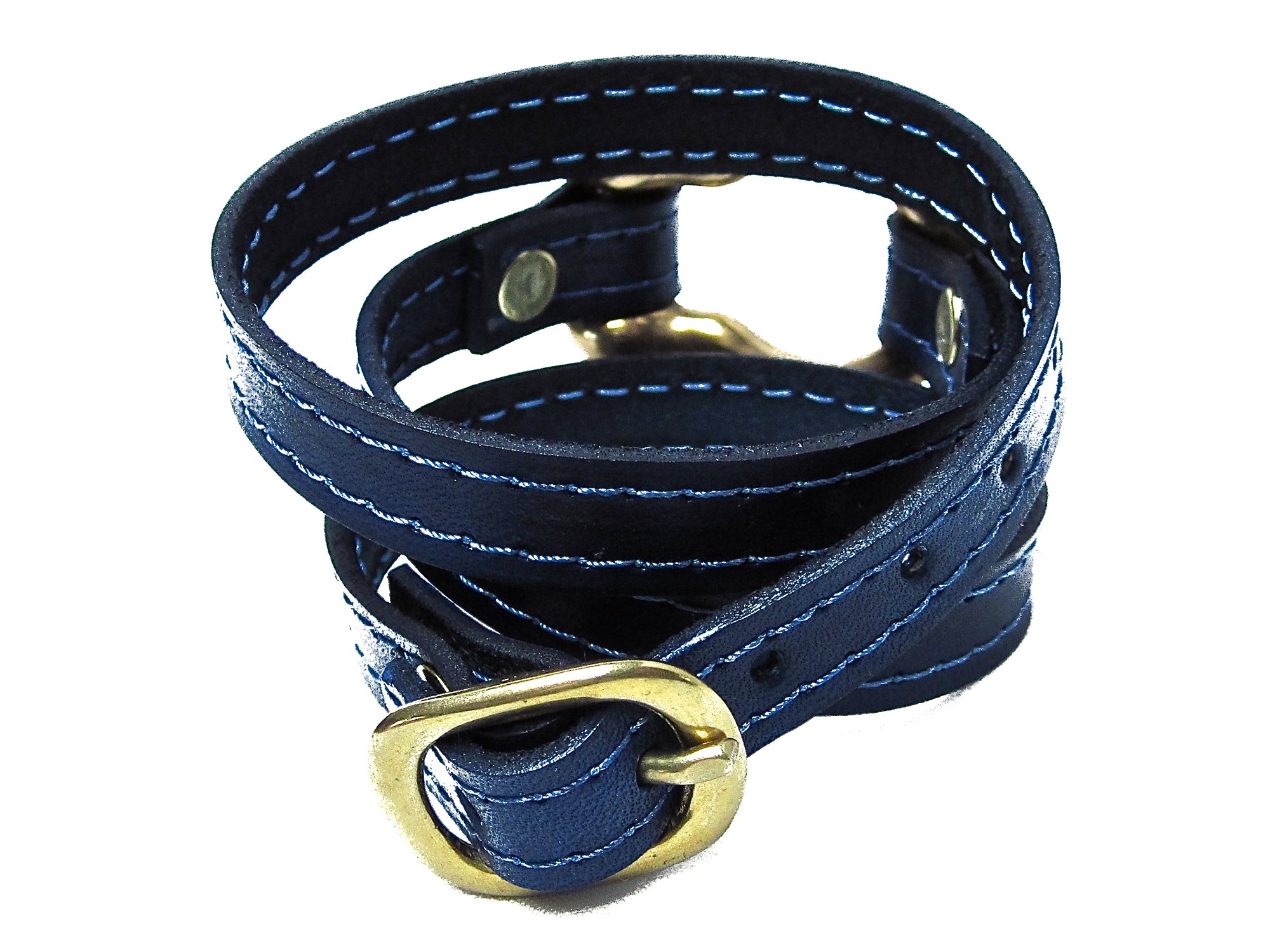 nyet jewelry Signature Gold Shackle Wraparound Bracelet Ultramarine by nyet jewelry