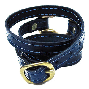 nyet jewelry Signature Gold Shackle Wraparound Bracelet Ultramarine by nyet jewelry